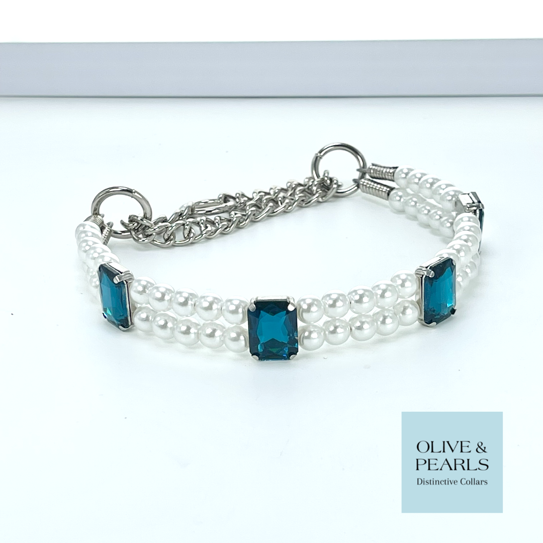 The "Margo" Jeweled Dog Collar