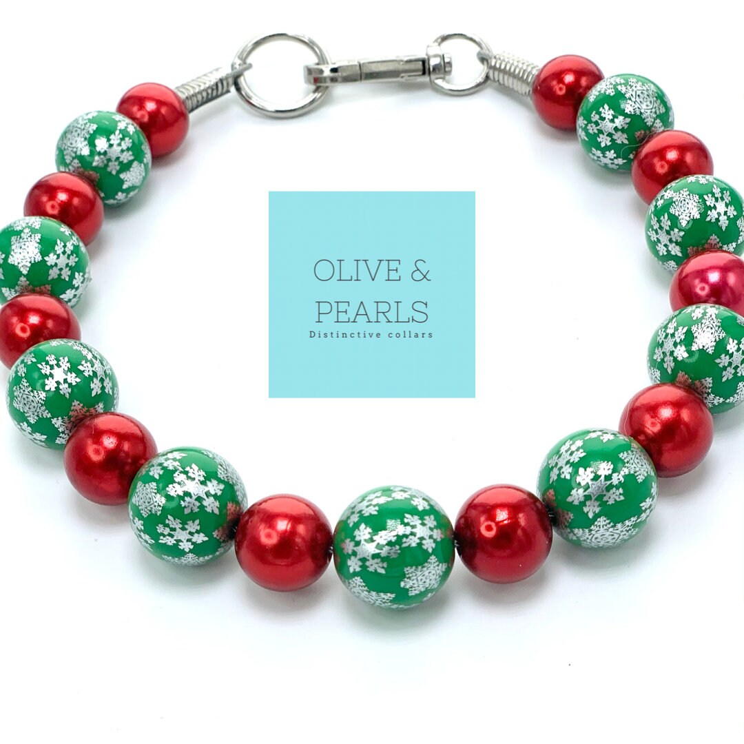 The "Blitzen" Christmas Dog Collar